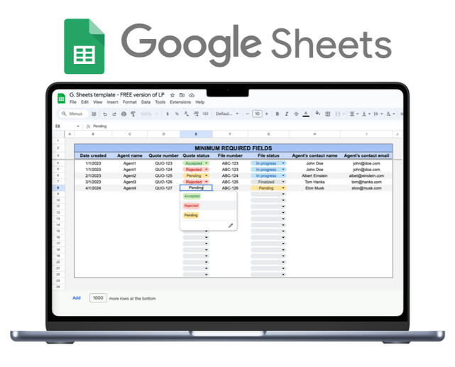 Set up Data Tracking (Google Sheets)